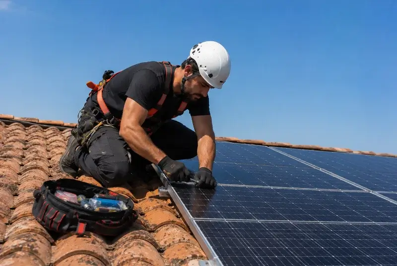 Maintenance et monitoring de panneaux solaires à Lodève